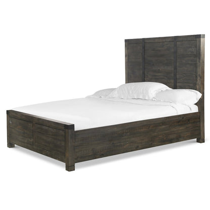 Abington Weathered Charcoal California King Panel Bed