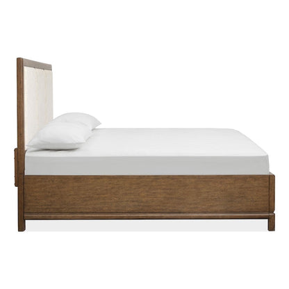 Ridgefield Russet Queen Upholstered Panel Bed