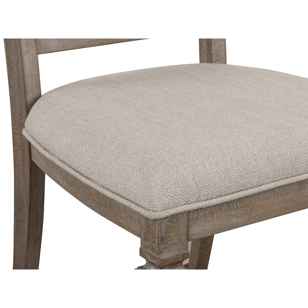 Lancaster Dovetail Grey Upholstered Side Chair Two Pack