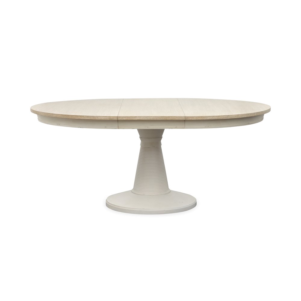 Echo Isles Sea Pearl And Driftwood Extendable 54" Round Dining Table