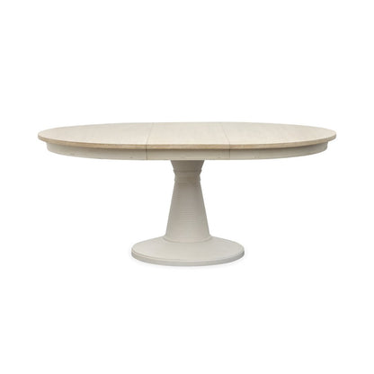 Echo Isles Sea Pearl And Driftwood Extendable 54" Round Dining Table