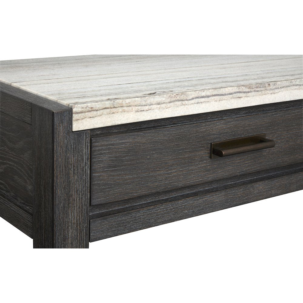 Plum Creek Ravenwood Black Rectangular Sofa Table