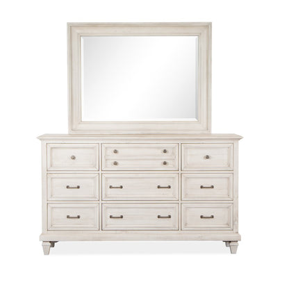 Newport Alabaster Drawer Dresser With Landscape Mirror