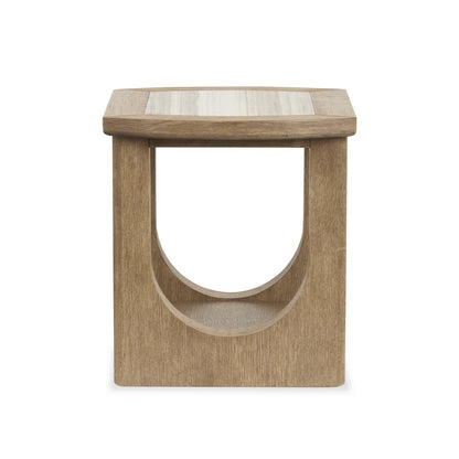 Bradford Riverbed Beige Rectangular End Table
