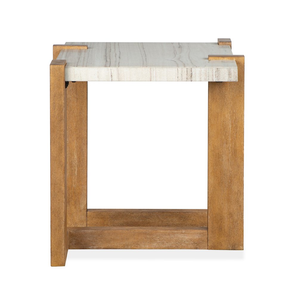 Carrington Honey Wheat Rectangular End Table