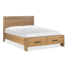 Davenport Rustic Caramel Queen Panel Storage Bed