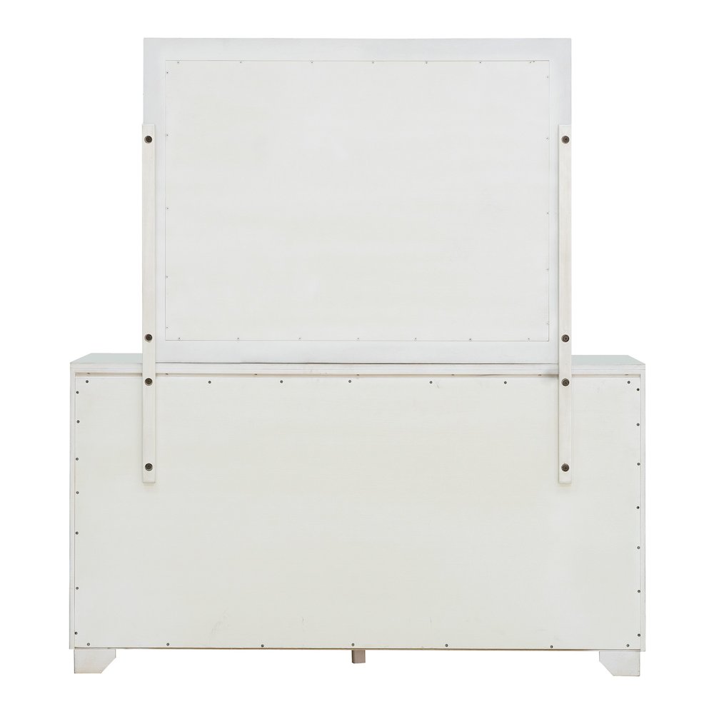 Pulaski Camila Creamy White Dresser With Mirror