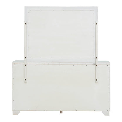 Pulaski Camila Creamy White Dresser With Mirror