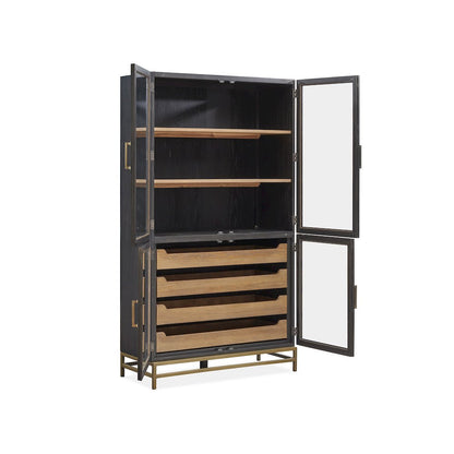 Lindon Coffee Bean Two Tone Cabinet