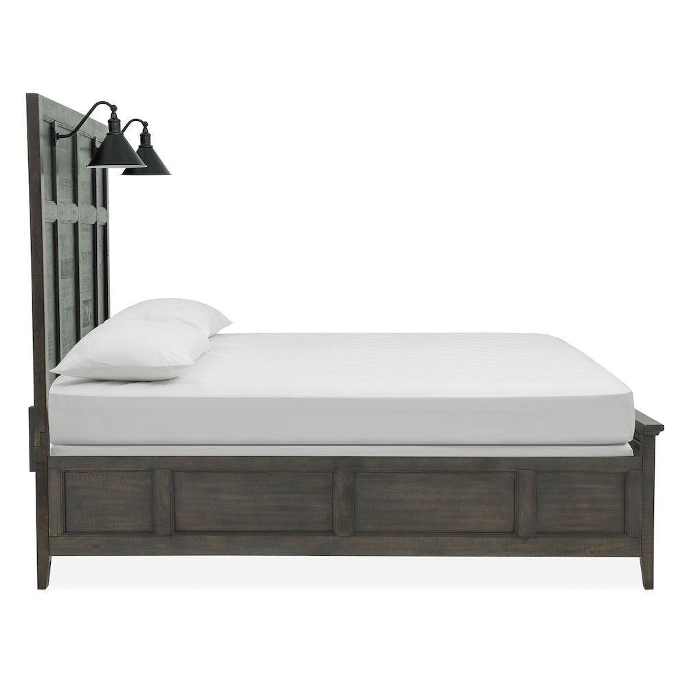 Westley Falls Graphite Queen Lamp Panel Bed