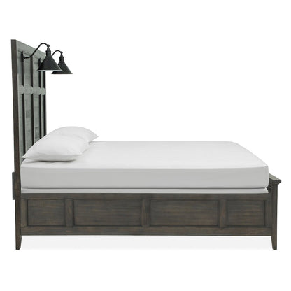 Westley Falls Graphite Queen Lamp Panel Bed