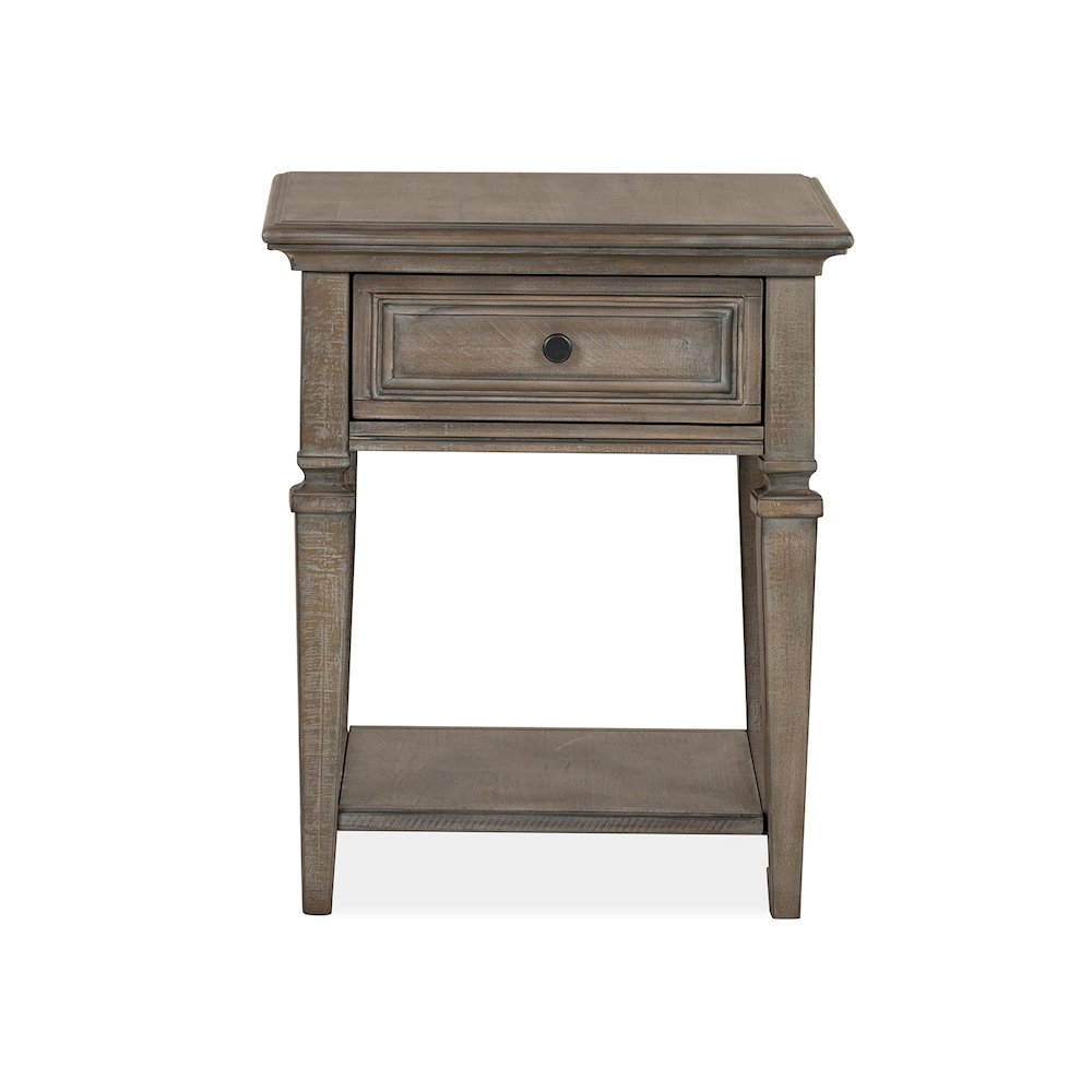 Lancaster Dovetail Grey Rectangular End Table