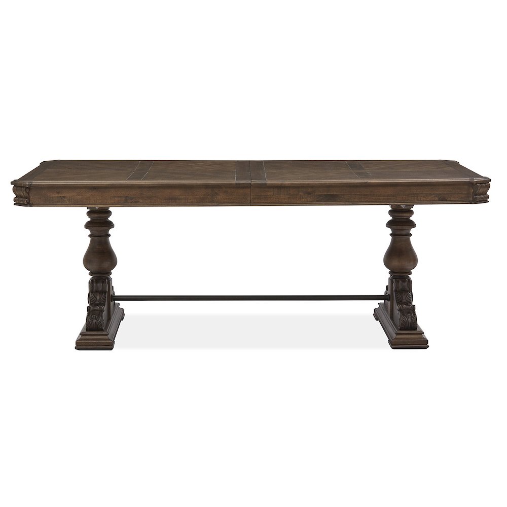 Durango Willadeene Brown Extendable Trestle Dining Table