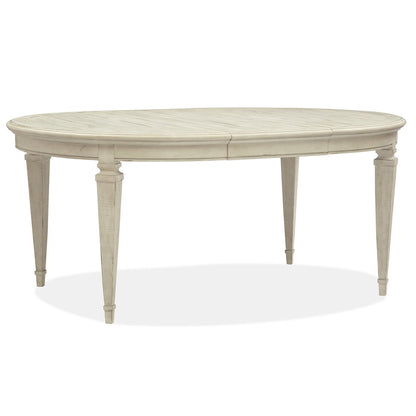 Newport Alabaster Extendable Round Dining Table