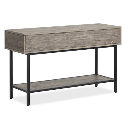 Fenwick Whitetail Brown And Smoke Glass Rectangular Sofa Table