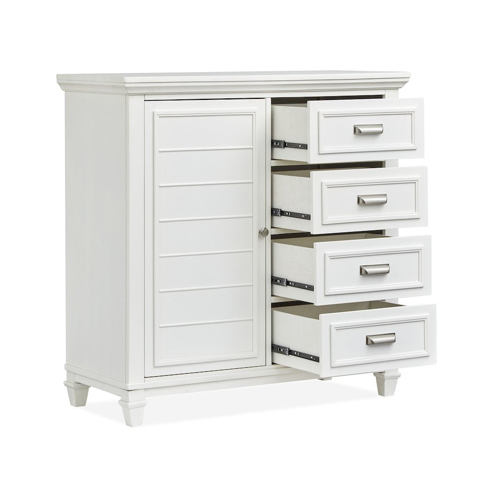Charleston White Dove White Door Chest