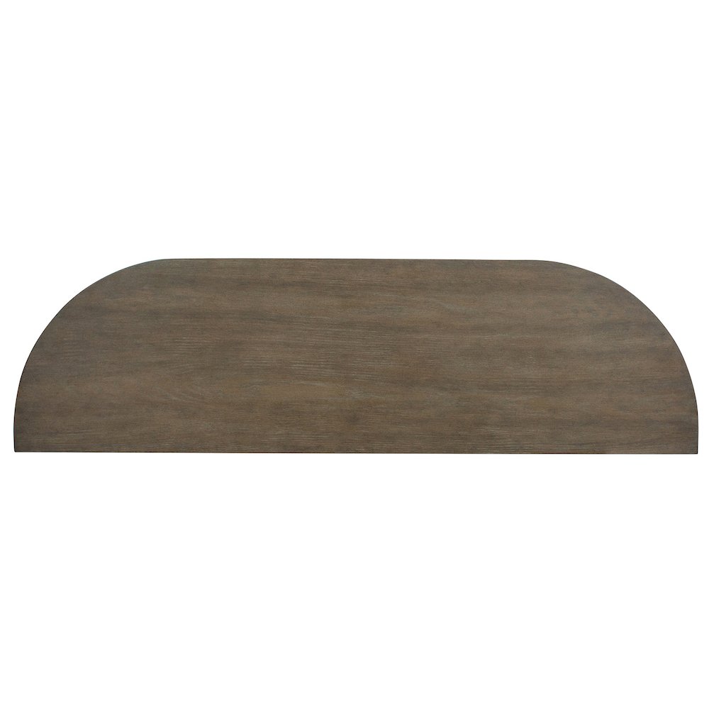 Bosley Lt. Brown Porpoise Demilune Console