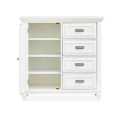 Charleston White Dove White Door Chest