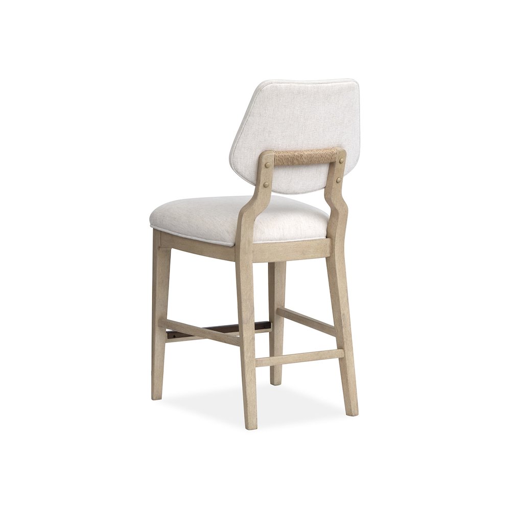 Sunset Cove Sanibel Brown Upholstered Counter Chair Two Pack