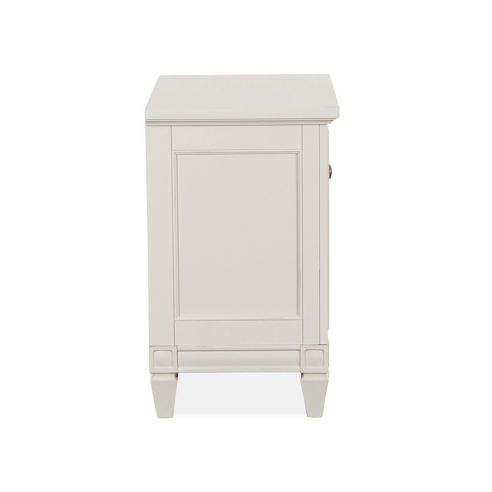 Willowbrook Egg Shell White With Slight Rub Through Drawer Nightstand