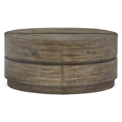 Baisden Tobacco Round Lift Top Cocktail Table With Casters