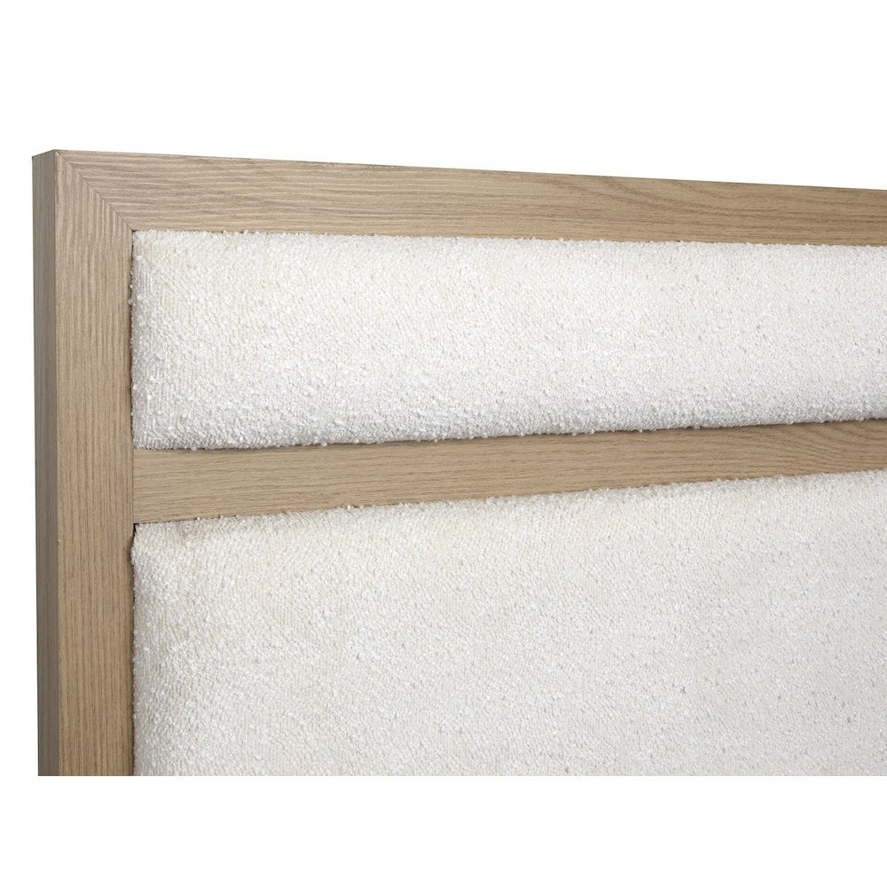 Merrifield Sandstone Beige King Upholstered Panel Bed