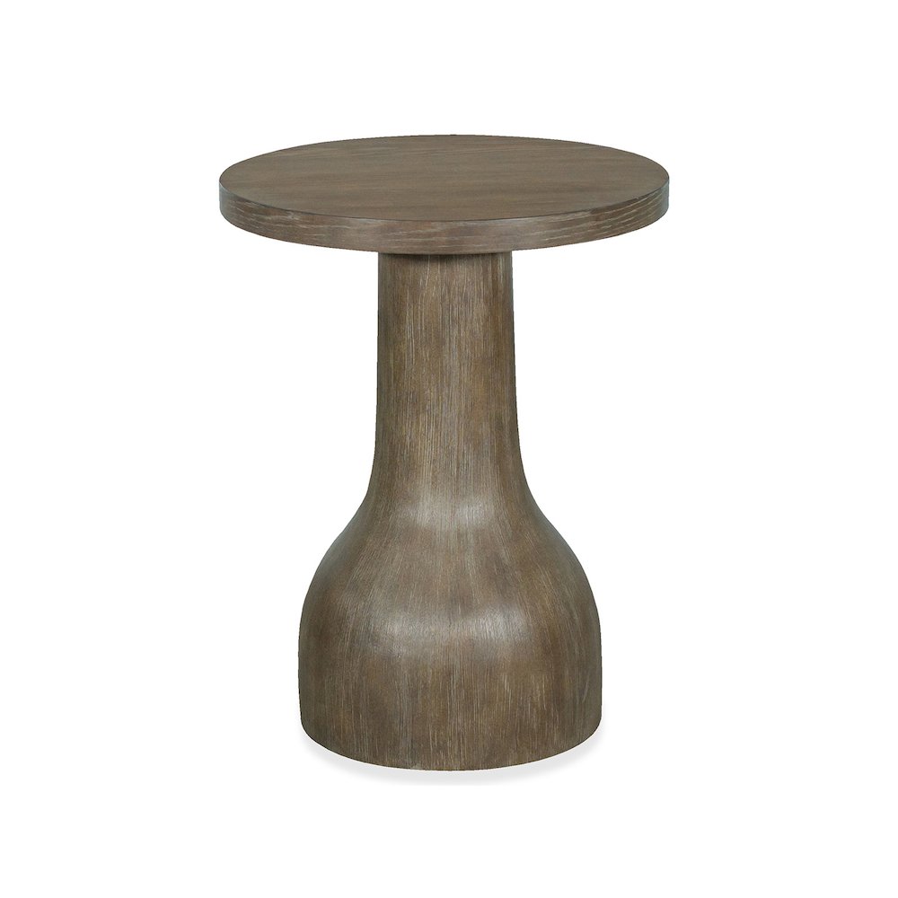 Bosley Lt. Brown Porpoise Round Accent Table