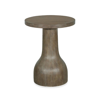 Bosley Lt. Brown Porpoise Round Accent Table