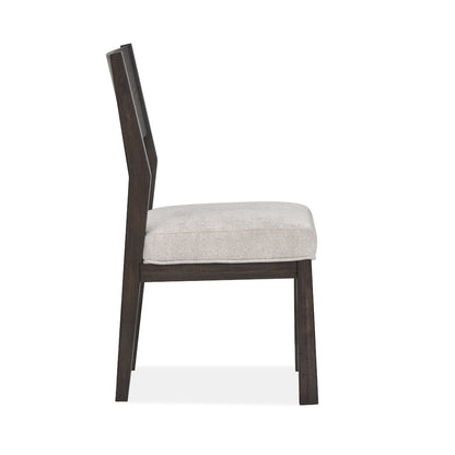 Tauren Coffee Bean Upholstered Side Chair Two Pack