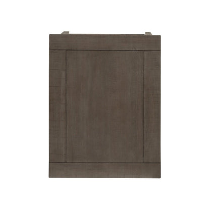 Paxton Place Dovetail Grey Rectangular End Table