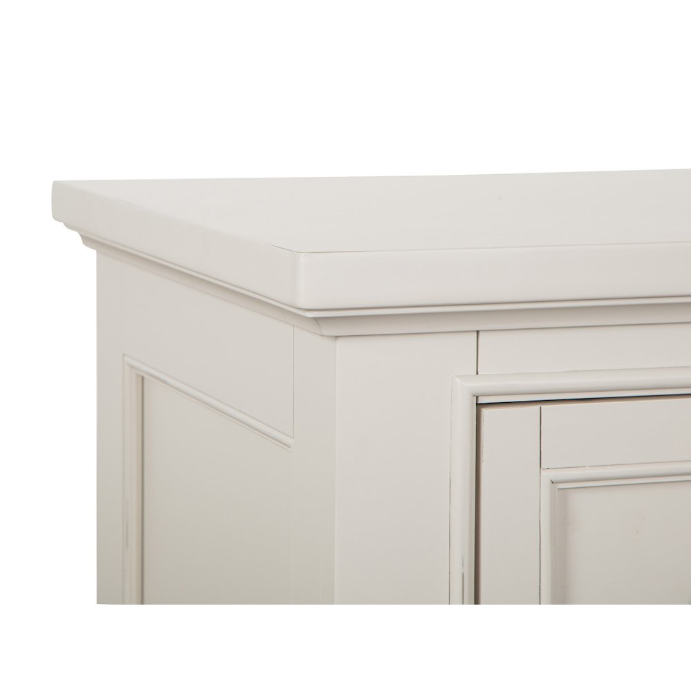 Willowbrook Egg Shell White With Slight Rub Through Drawer Nightstand