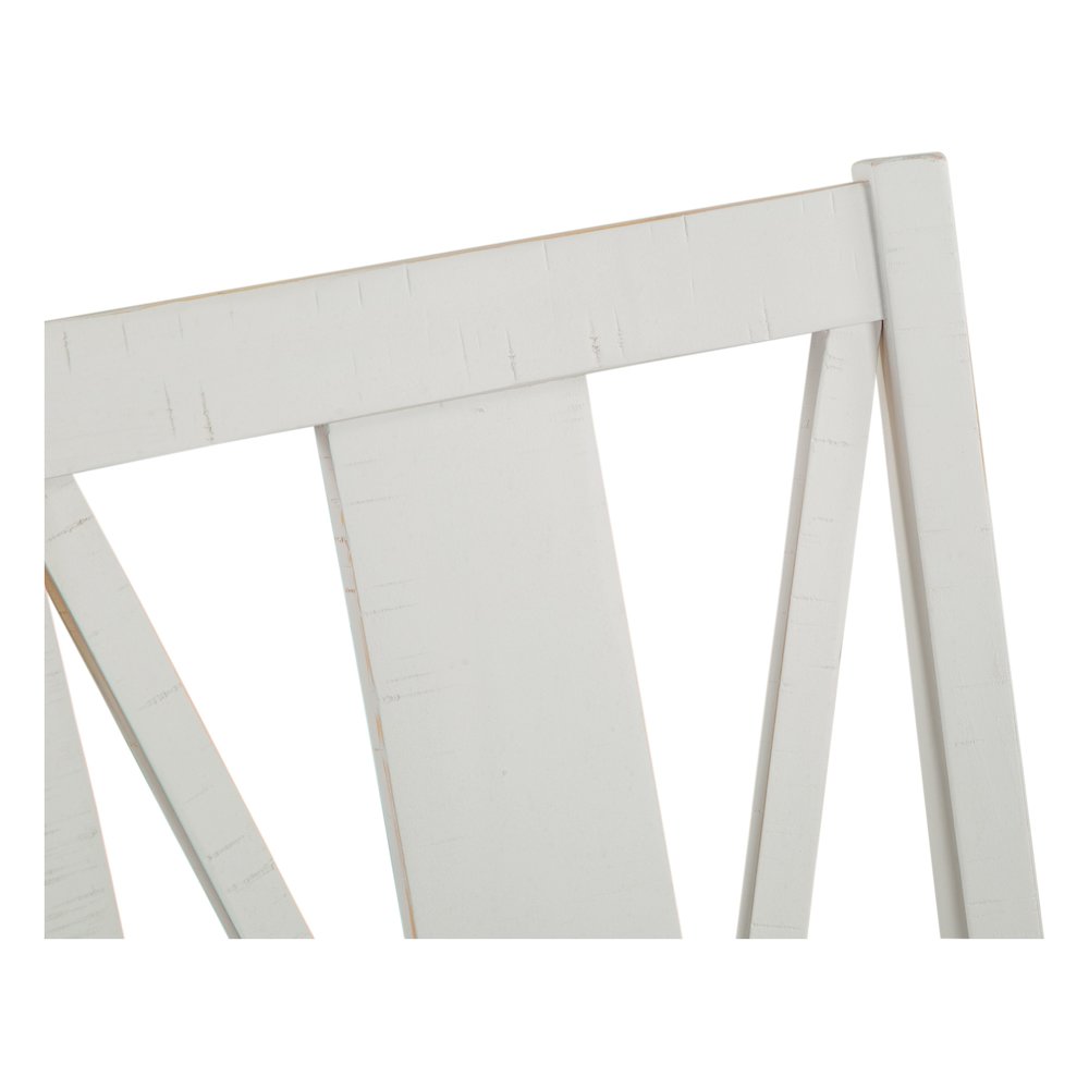 Heron Cove Chalk White And Dovetail Grey Upholstered Counter Chair Two Pack