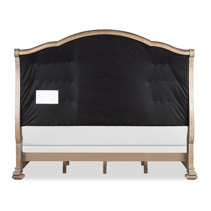 Marisol Fawn Queen Upholstered Sleigh Storage Bed
