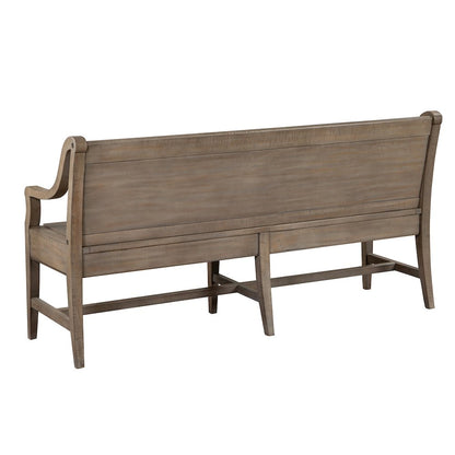 Paxton Place Dovetail Grey Bench