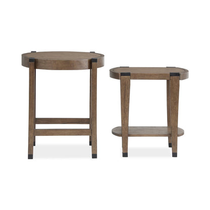 Kaysen Wallaby And Matte Black Nesting End Table