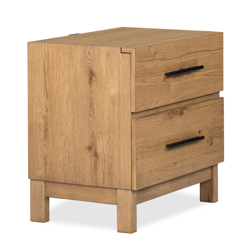Davenport Rustic Caramel Drawer Nightstand