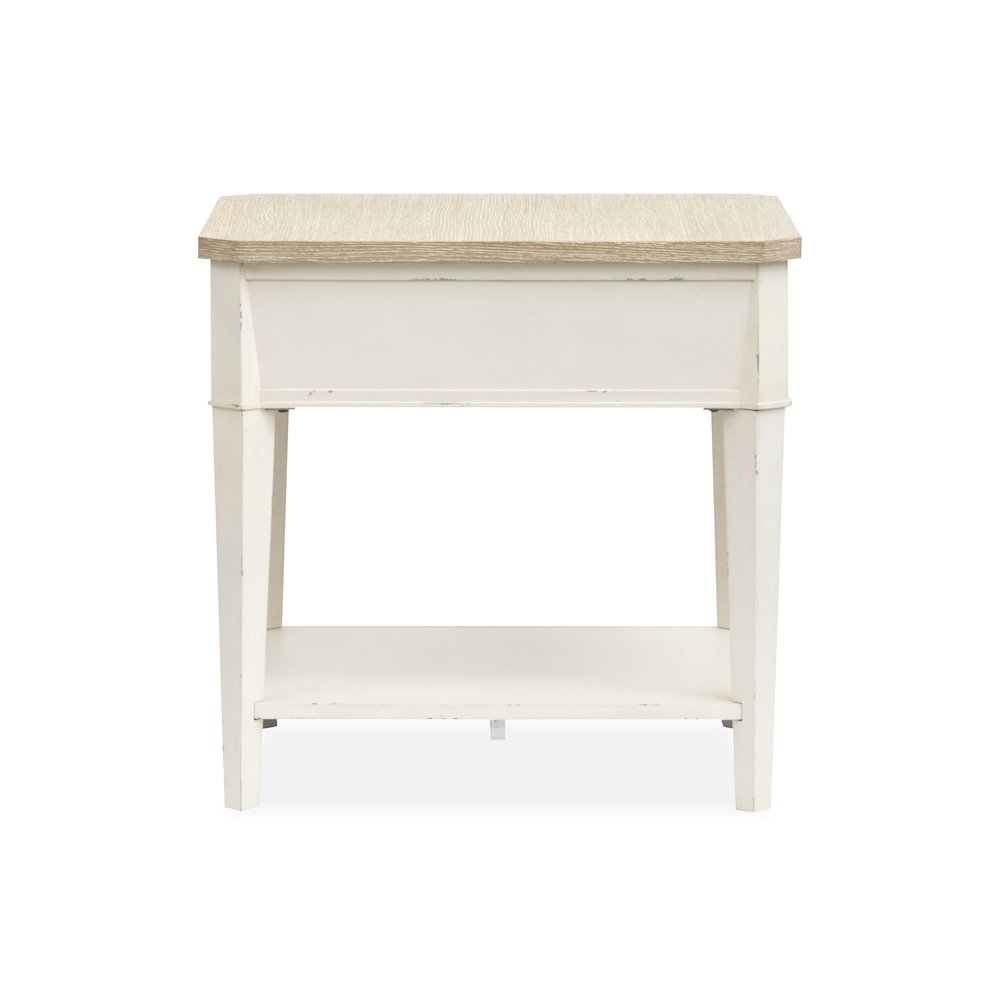 Echo Isles Sea Pearl And Driftwood Rectangular End Table