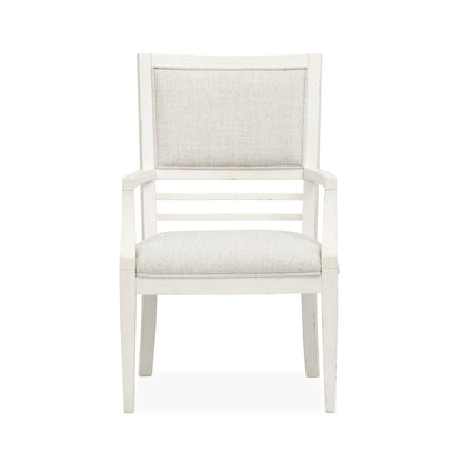 Echo Isles Sea Pearl And Driftwood Upholstered Arm Chair Two Pack
