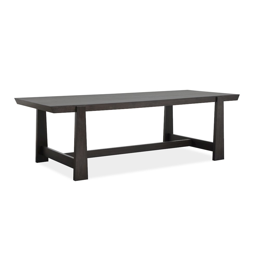Tauren Coffee Bean Trestle Dining Table