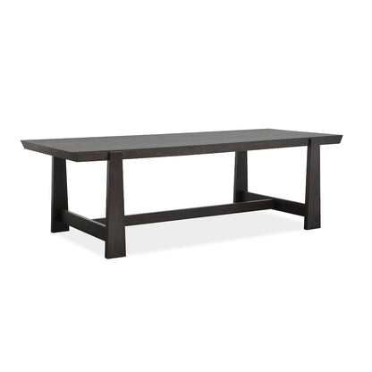 Tauren Coffee Bean Trestle Dining Table