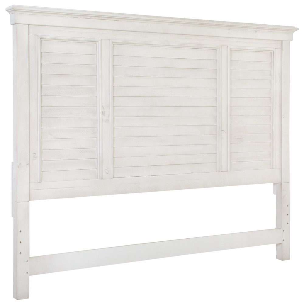 Newport Alabaster King Shutter Panel Bed