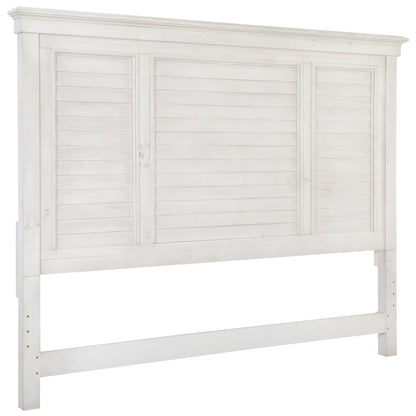 Newport Alabaster King Shutter Panel Bed