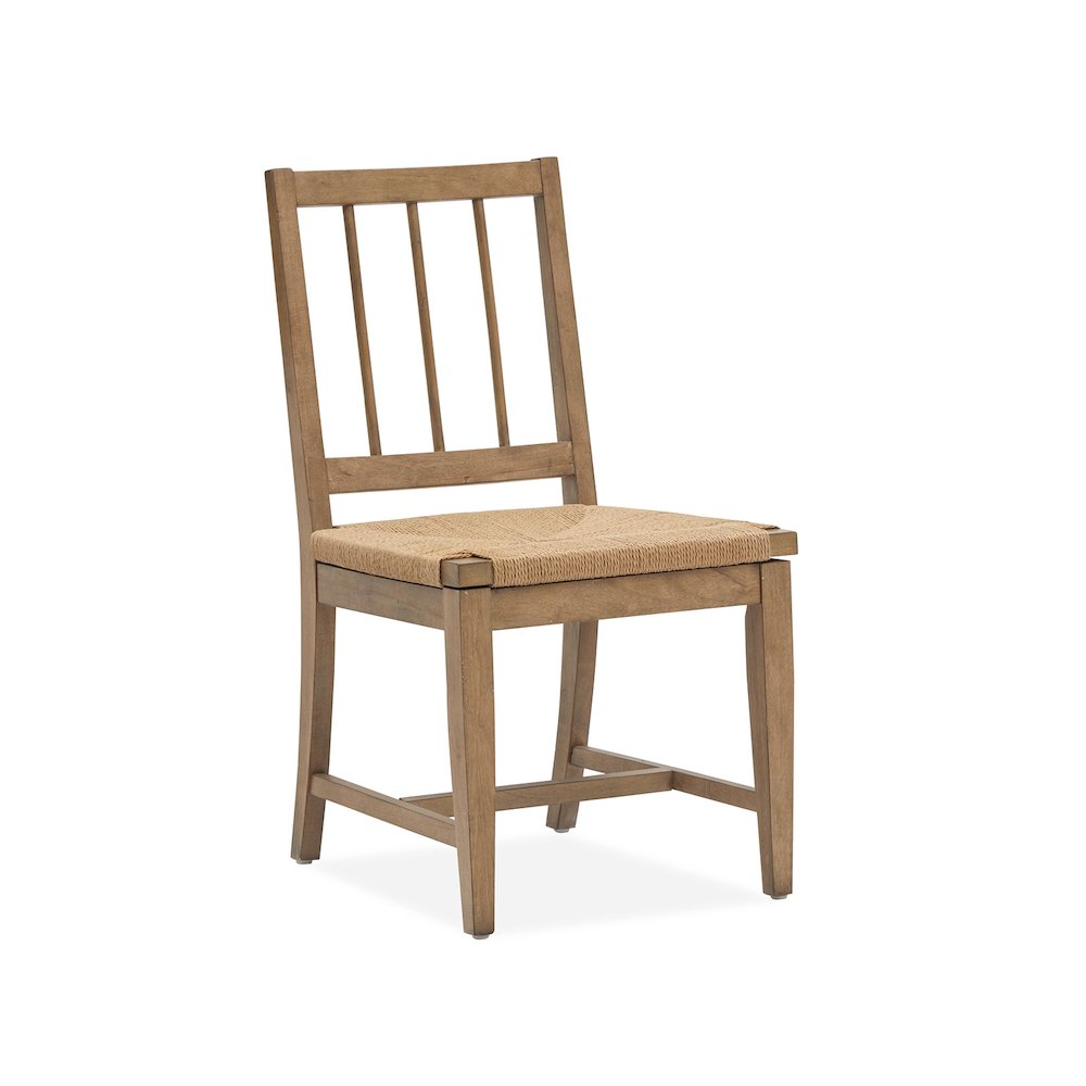 Lindon Belgian Wheat Paper Cord Side Chair Two Pack