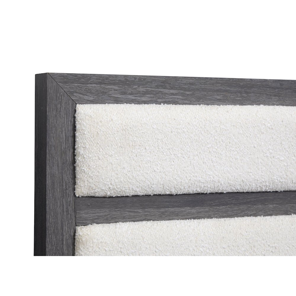 Merrifield Raisin Black Queen Upholstered Panel Bed