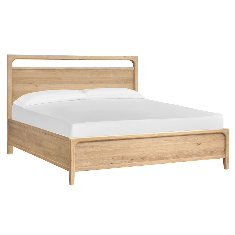 Somerset Butternut Queen Panel Bed