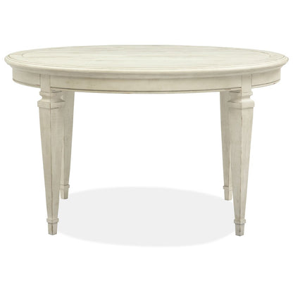 Newport Alabaster Extendable Round Dining Table