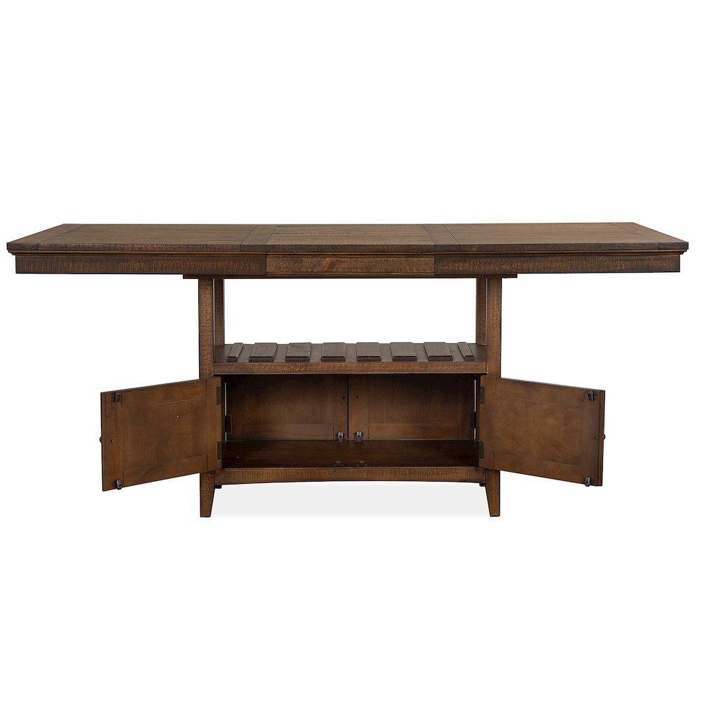Bay Creek Toasted Nutmeg Extendable Counter Height Dining Table