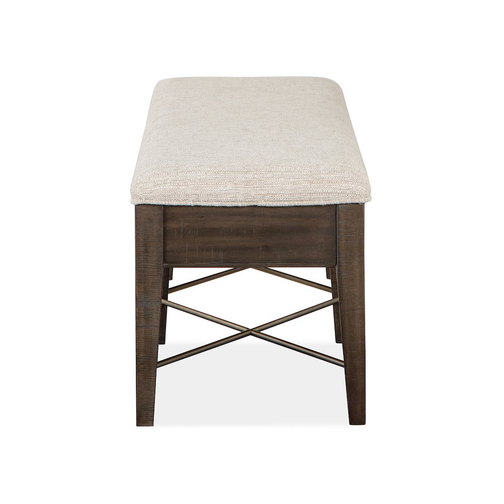 Westley Falls Graphite Upholstered Bench