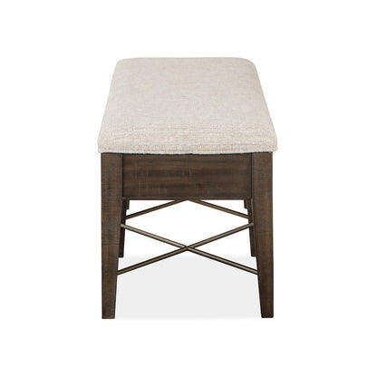 Westley Falls Graphite Upholstered Bench