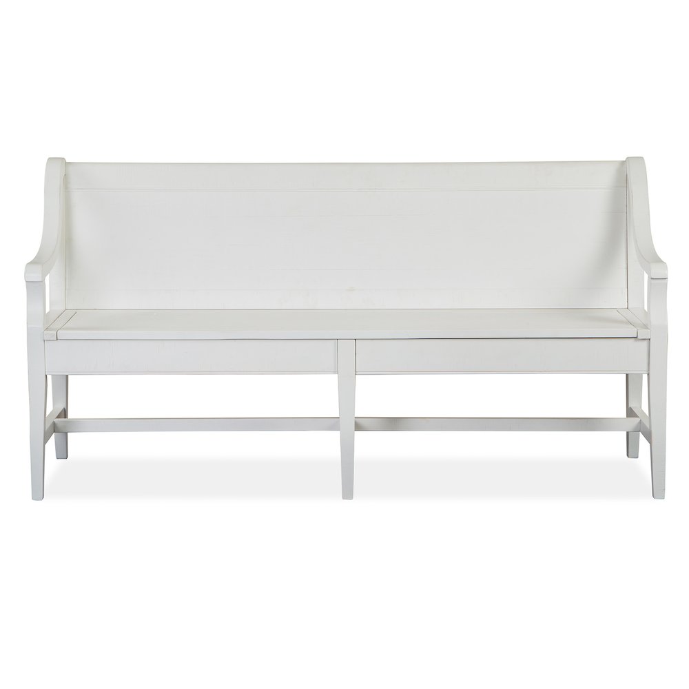 Heron Cove Chalk White And Dovetail Grey Bench